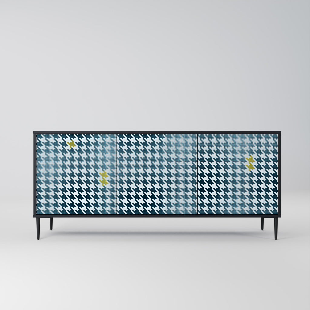 OUT OF CONTEXT 3-türiges Sideboard in Schwarz