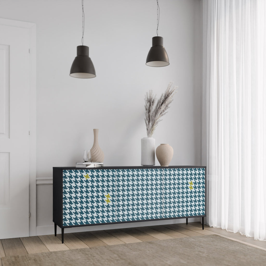 OUT OF CONTEXT 3-türiges Sideboard in Schwarz