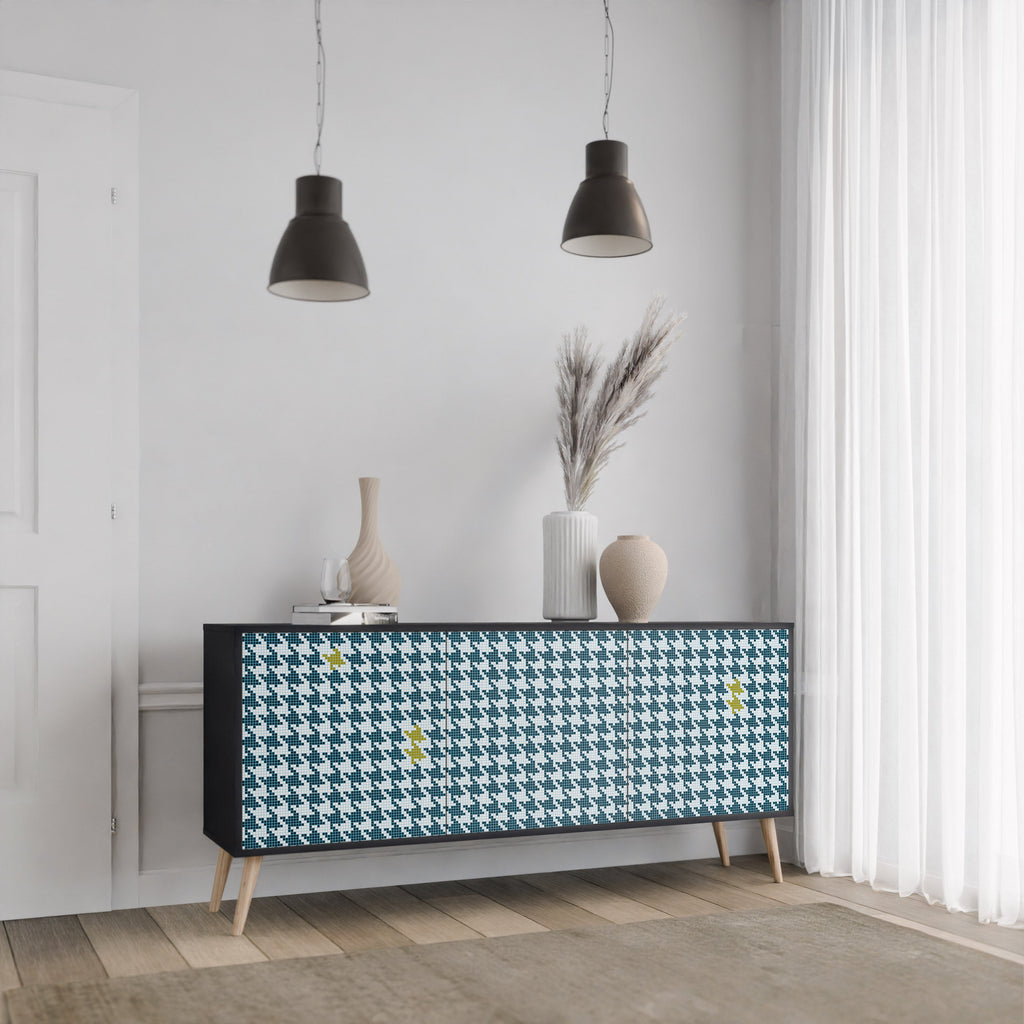 OUT OF CONTEXT 3-türiges Sideboard in Schwarz