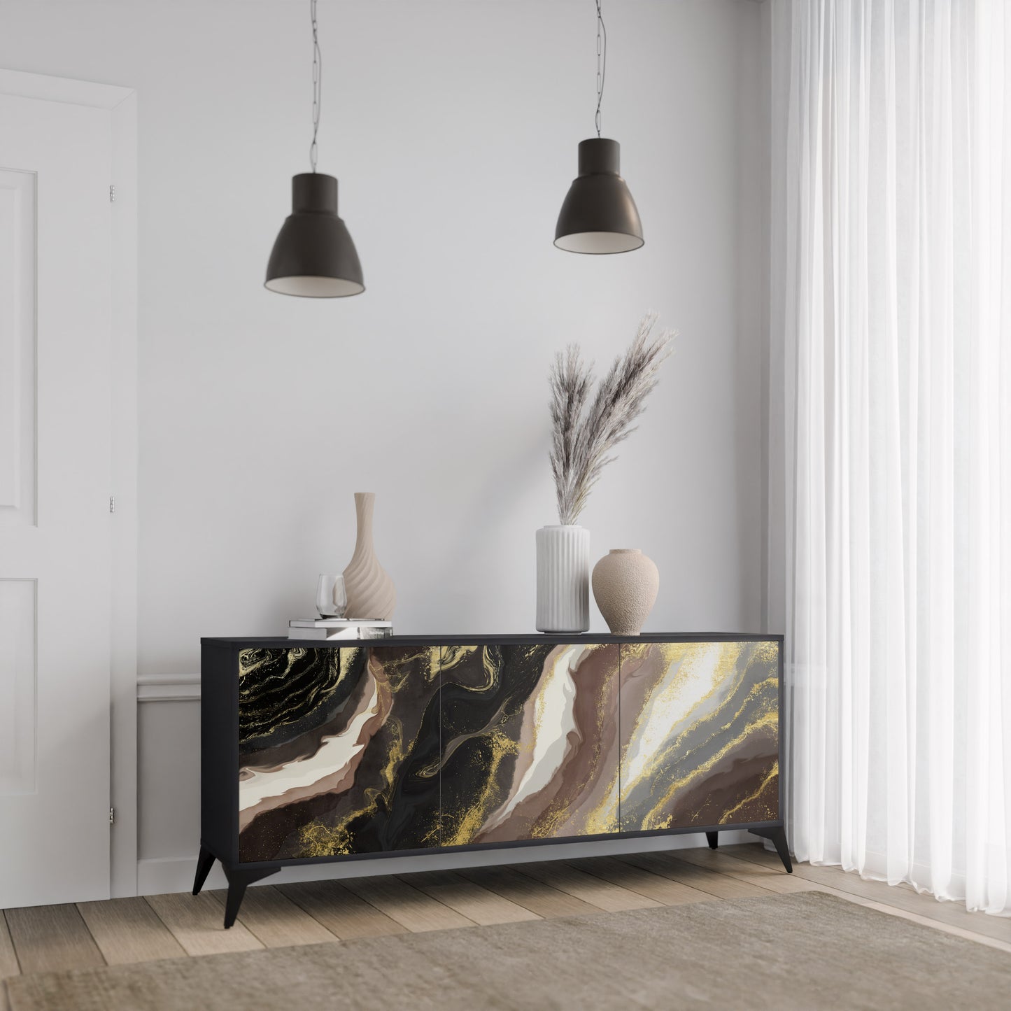 GOLD DUST 3-türiges Sideboard