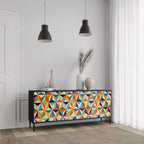 TESSELATE TREASURES 3-Door Sideboard in Black Finish