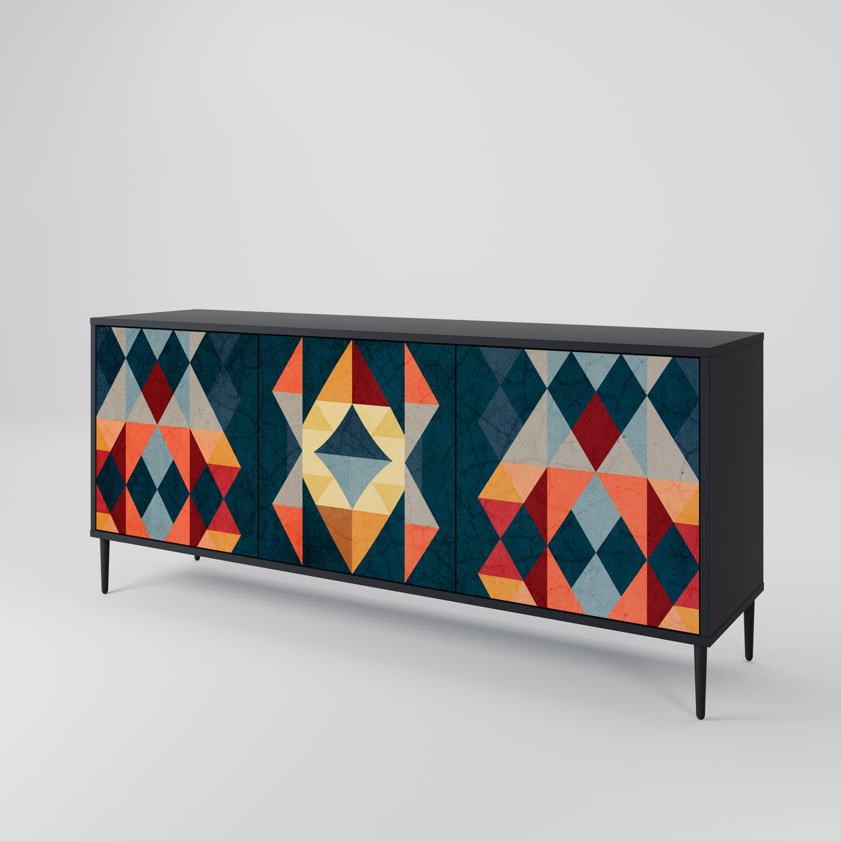 CRACKED ILLUSION 3-türiges Sideboard