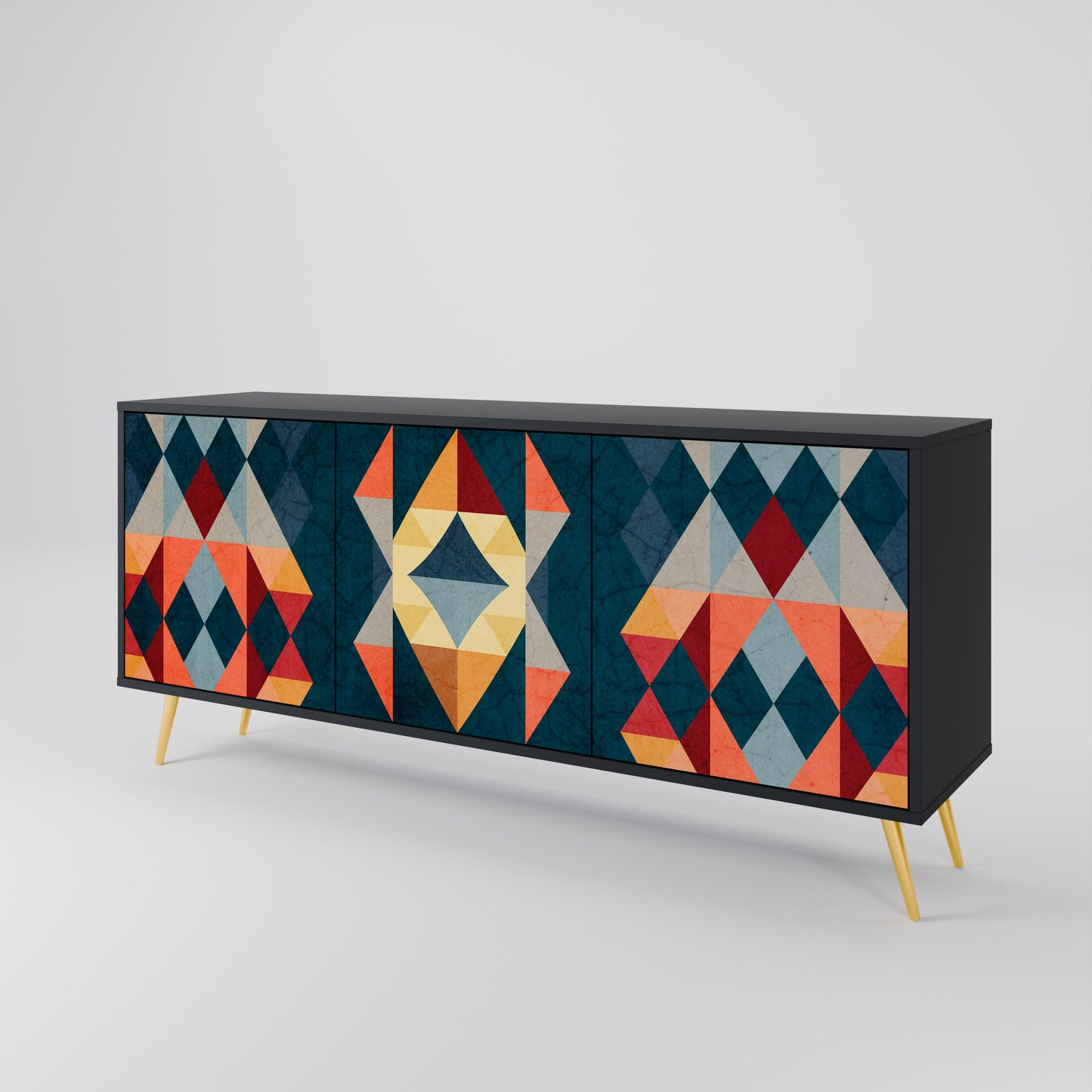 CRACKED ILLUSION 3-türiges Sideboard