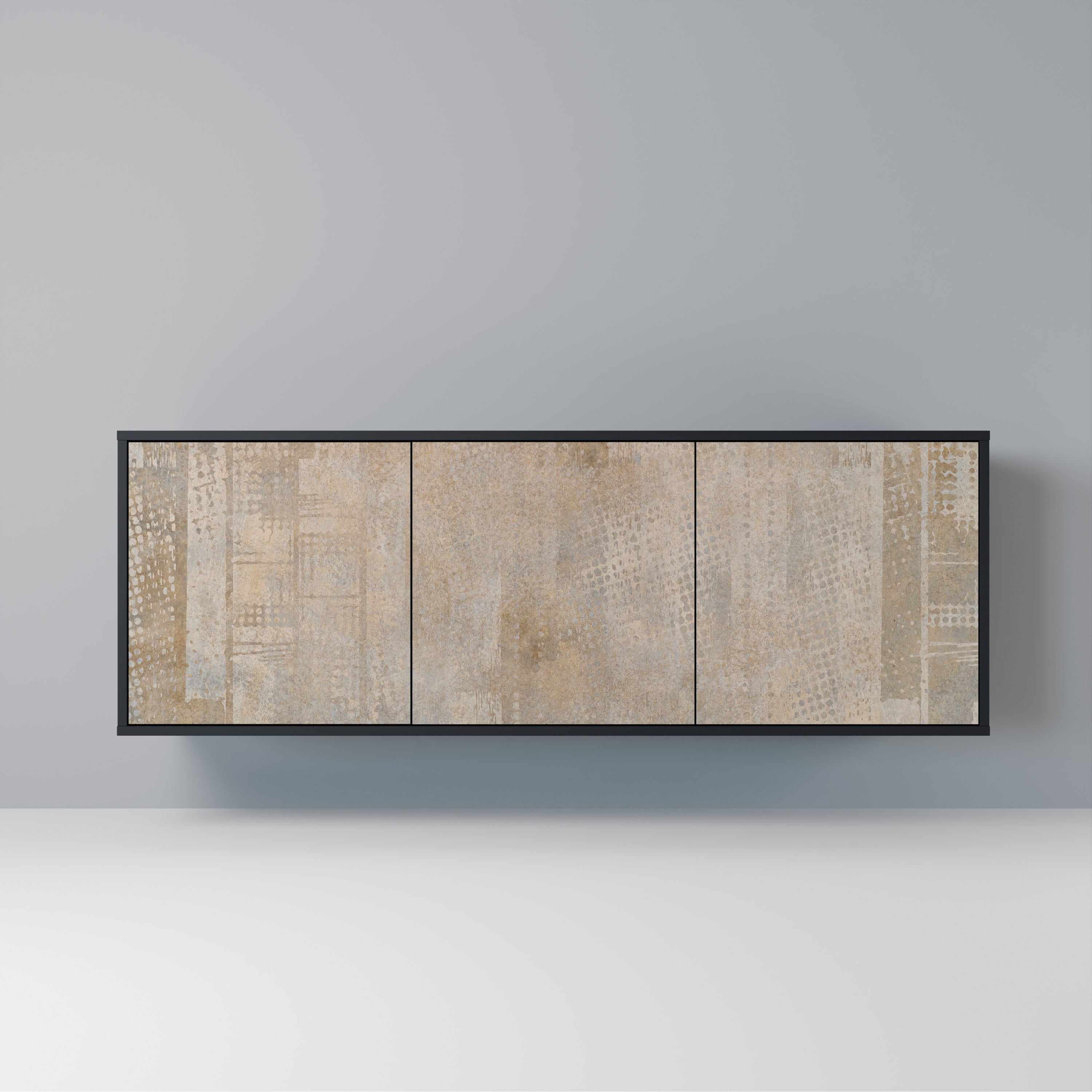 SCREEN ERROR 3-türiges Sideboard in Schwarz
