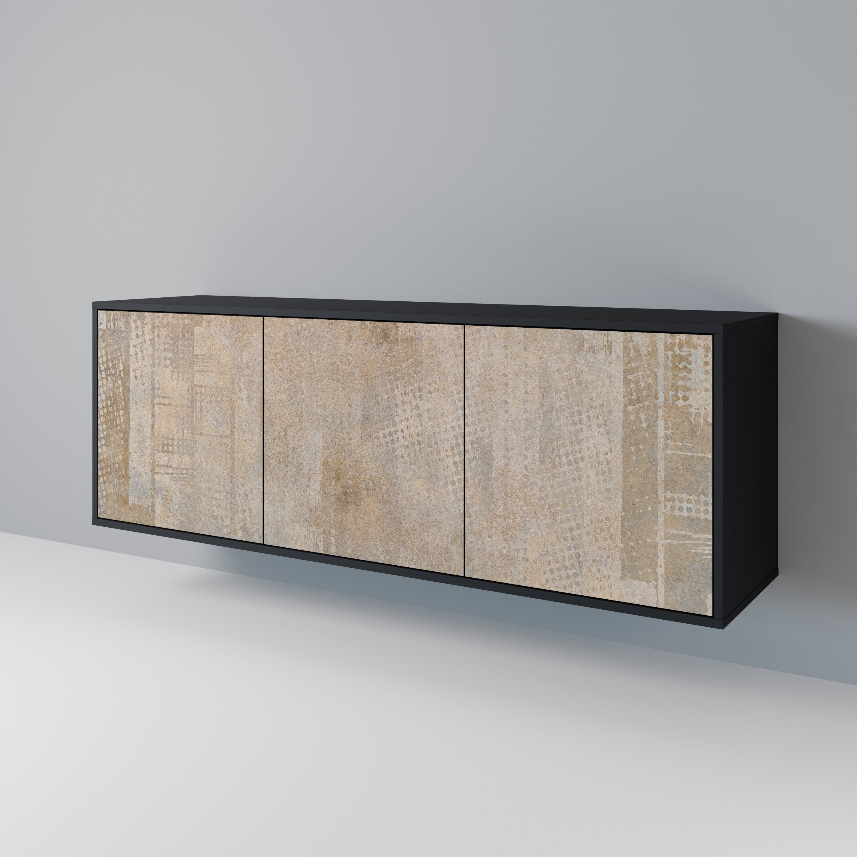 SCREEN ERROR 3-türiges Sideboard in Schwarz