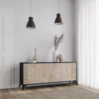 SCREEN ERROR 3-Door Sideboard in Black Finish