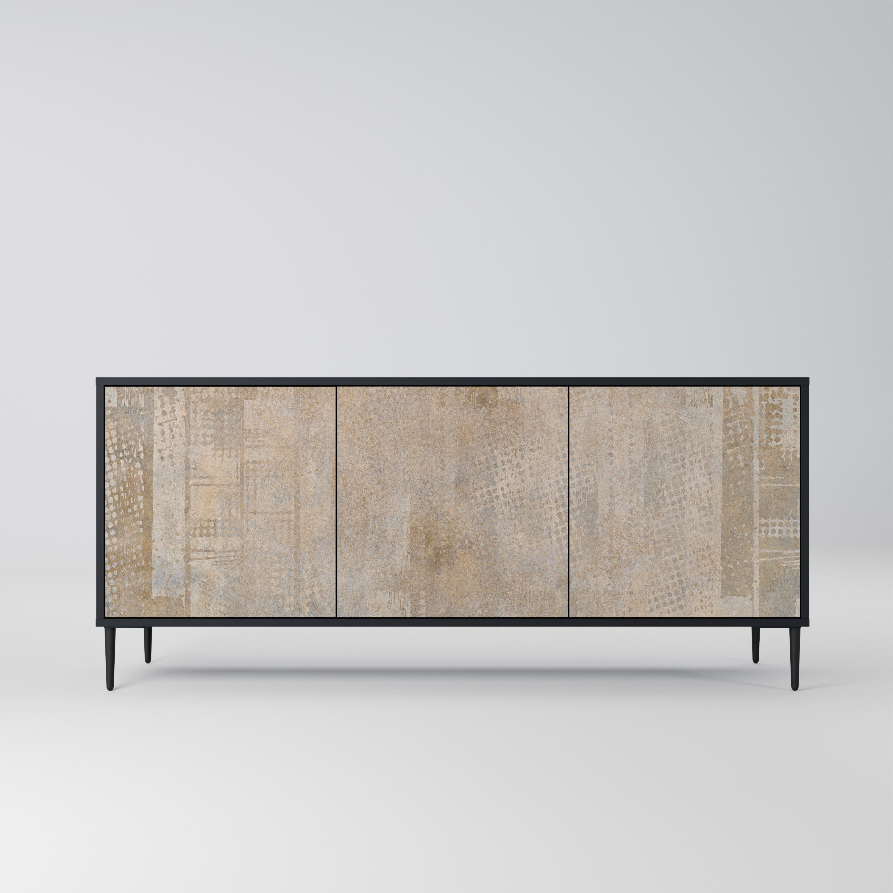 SCREEN ERROR 3-türiges Sideboard in Schwarz
