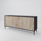 SCREEN ERROR 3-Door Sideboard in Black Finish