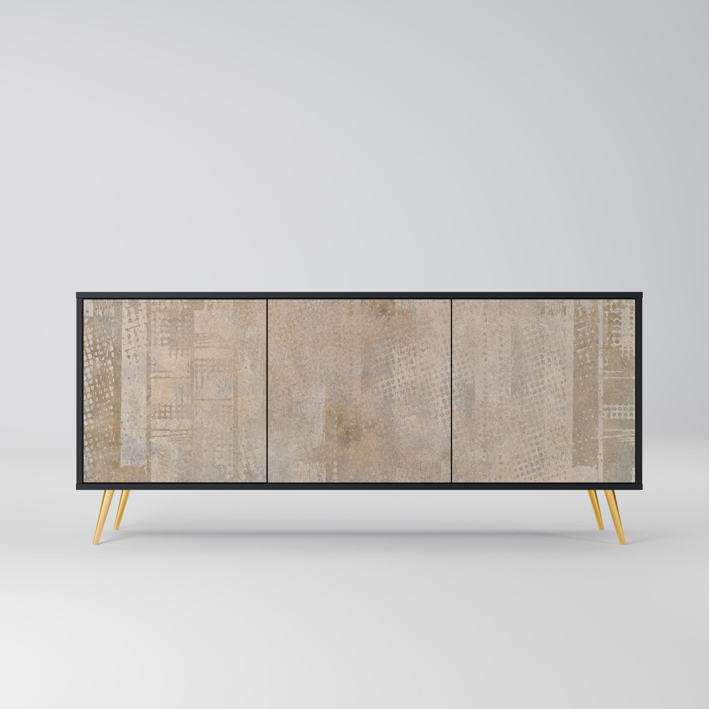 SCREEN ERROR 3-türiges Sideboard in Schwarz