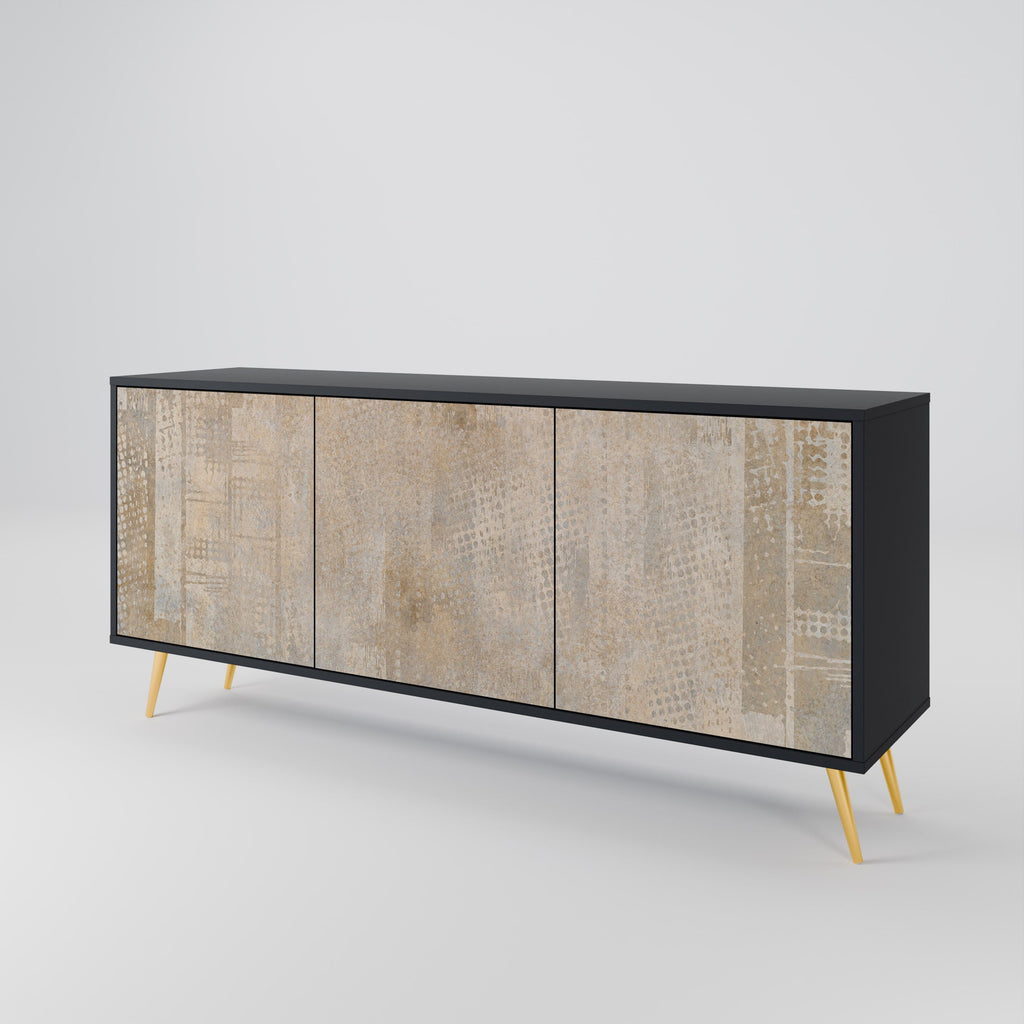 SCREEN ERROR 3-türiges Sideboard in Schwarz