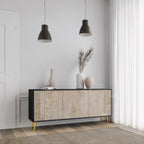SCREEN ERROR 3-Door Sideboard in Black Finish