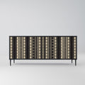AZTEC 3-Door Sideboard in Black Finish