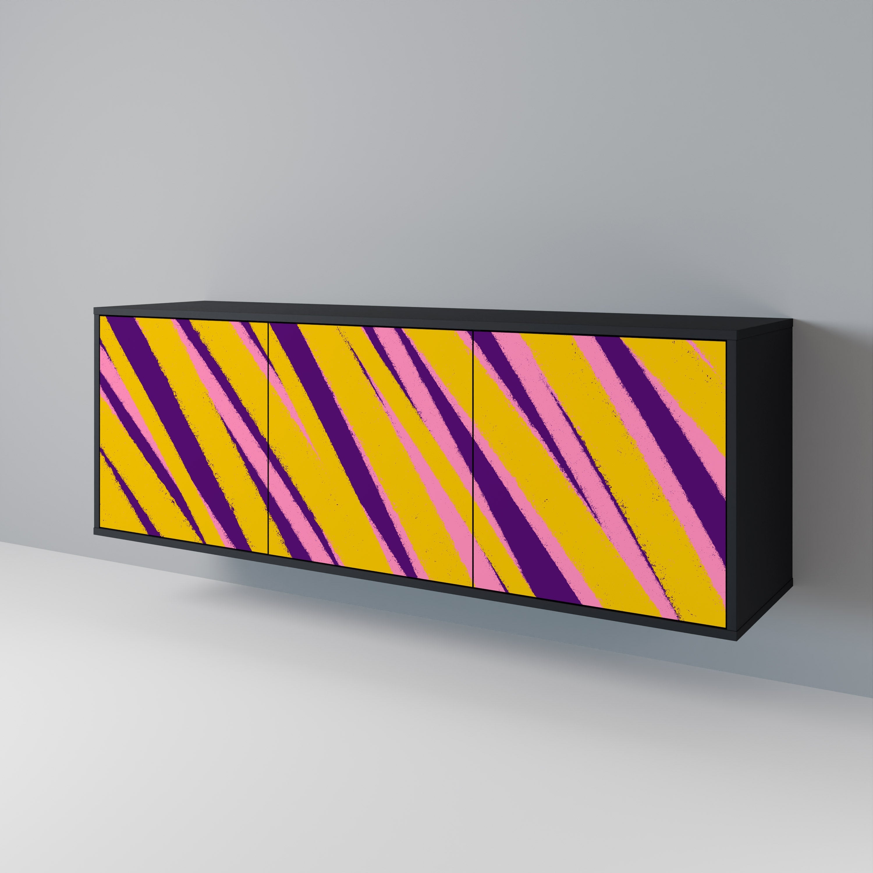 DREAMS COME TRUE 3-türiges Sideboard in Schwarz