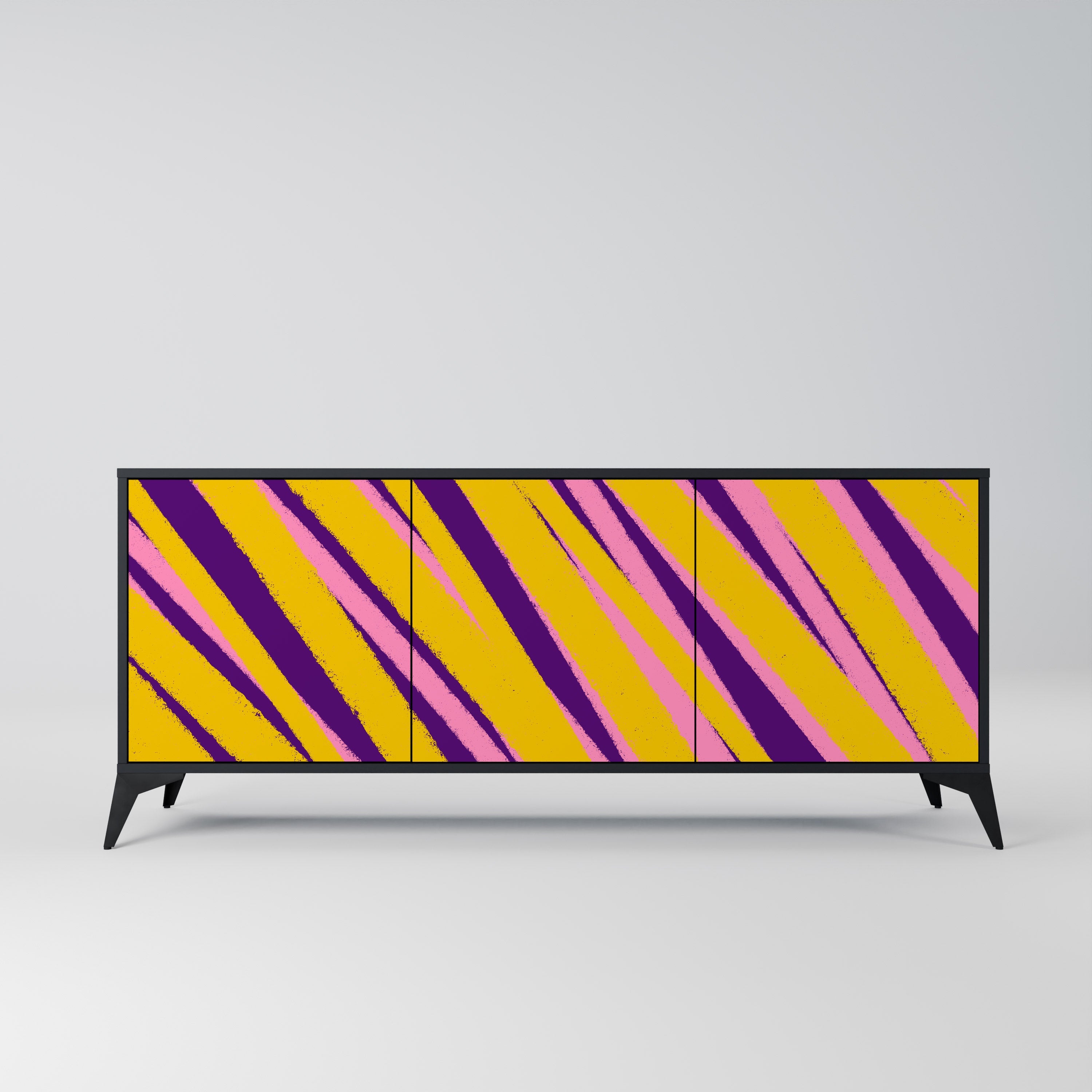 DREAMS COME TRUE 3-türiges Sideboard in Schwarz