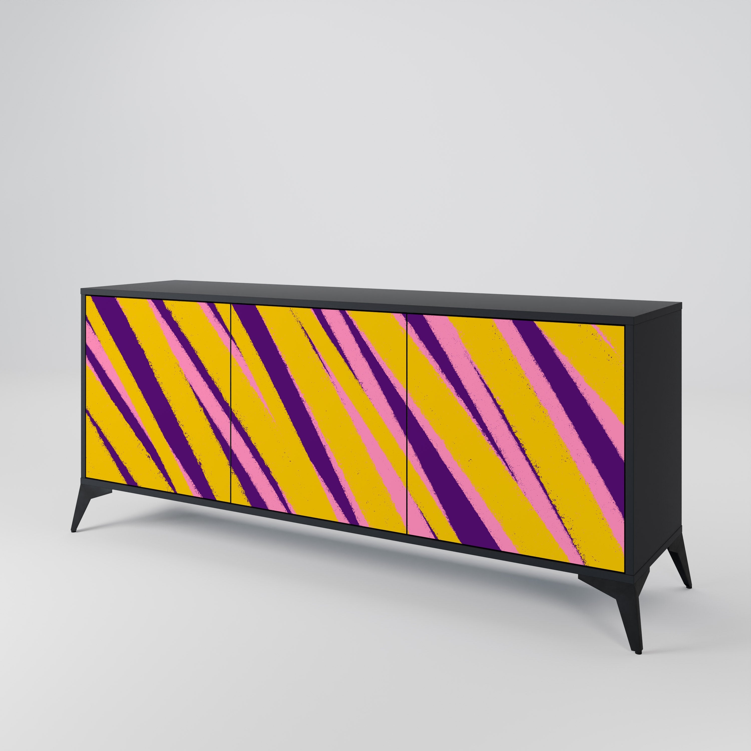 DREAMS COME TRUE 3-türiges Sideboard in Schwarz