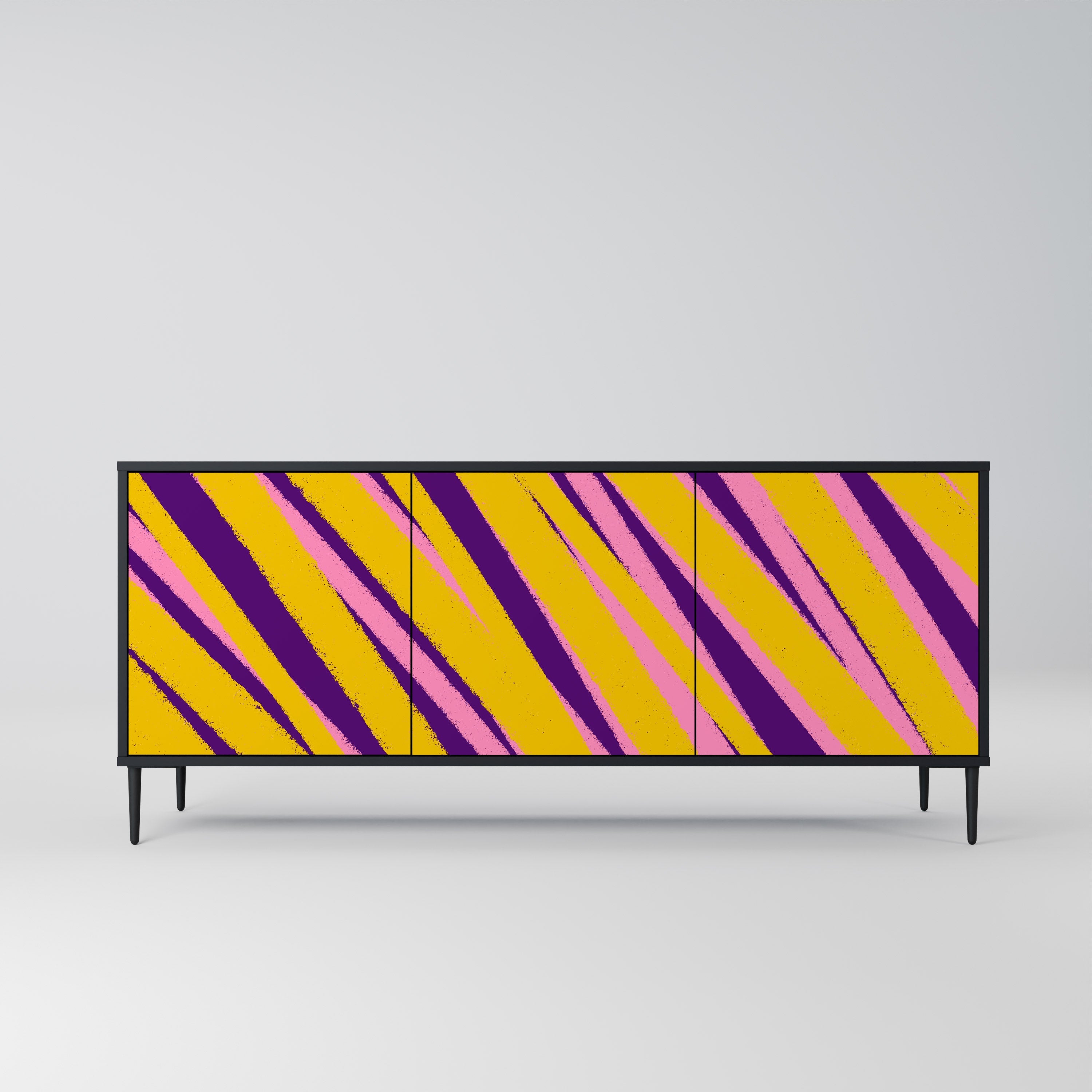 DREAMS COME TRUE 3-türiges Sideboard in Schwarz