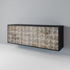 SLIGHTLY BLURRED 3-Door Sideboard in Black Finish