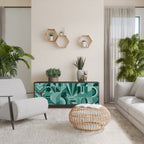 HARMONIC GRID 3-Door Sideboard in Black Finish