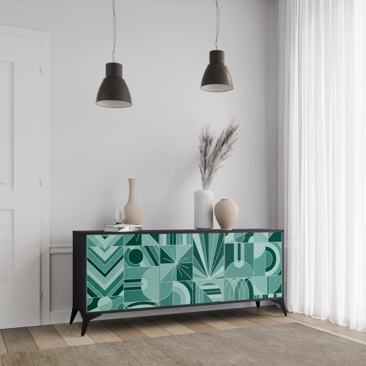 HARMONIC GRID 3-türiges Sideboard