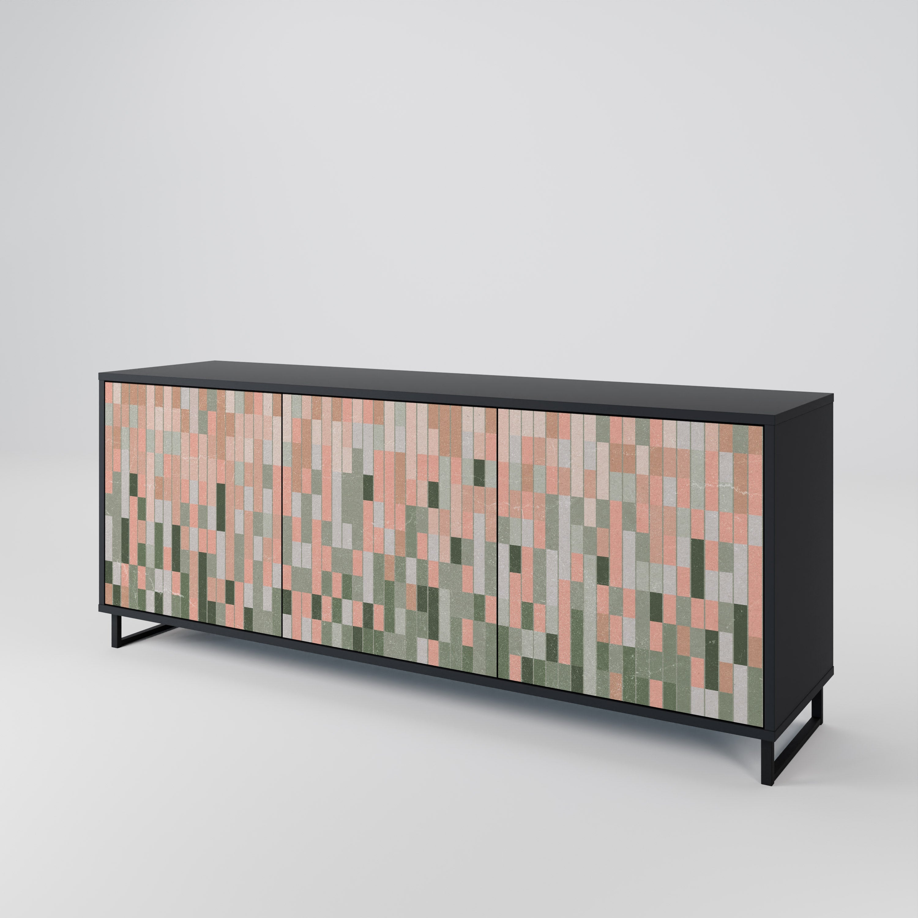 BUILDING THE FUTURE 3-türiges Sideboard in Schwarz