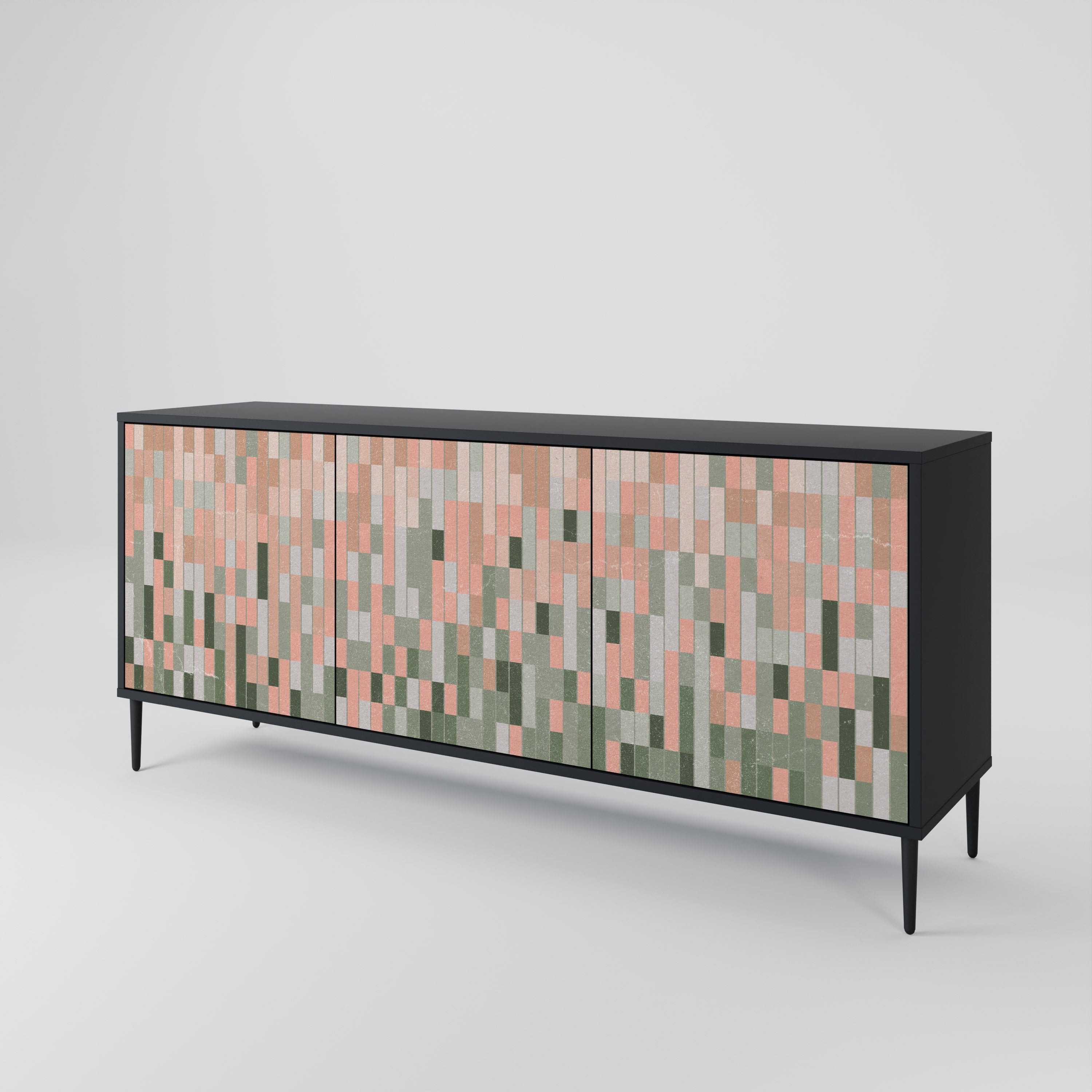 BUILDING THE FUTURE 3-türiges Sideboard in Schwarz