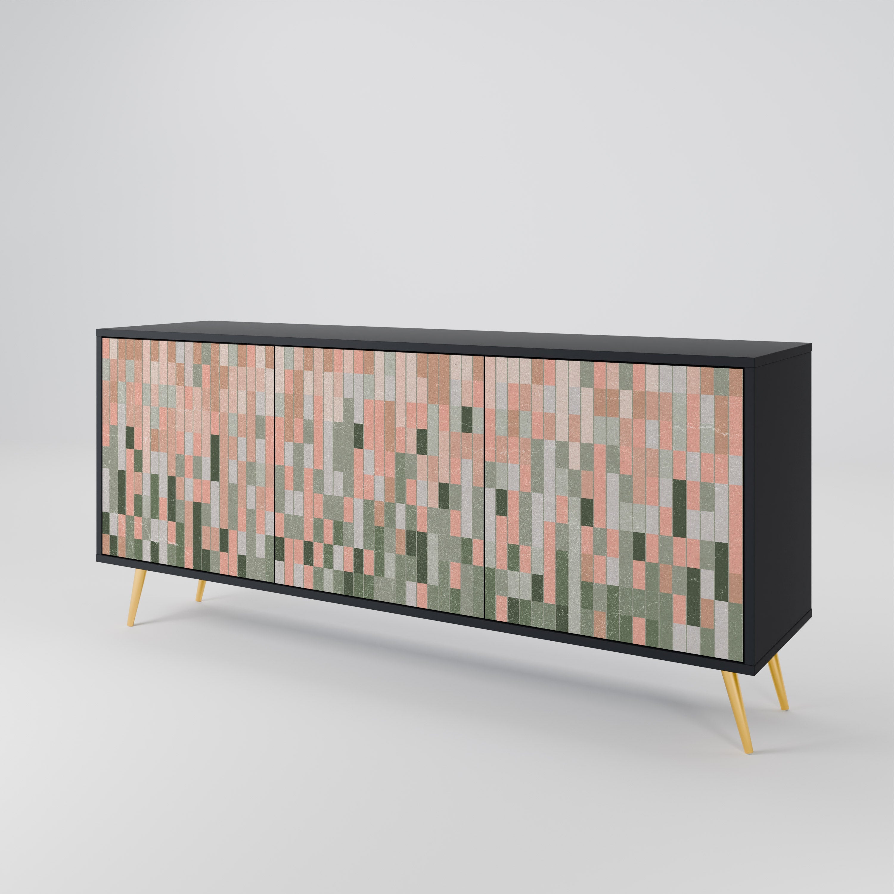 BUILDING THE FUTURE 3-türiges Sideboard in Schwarz