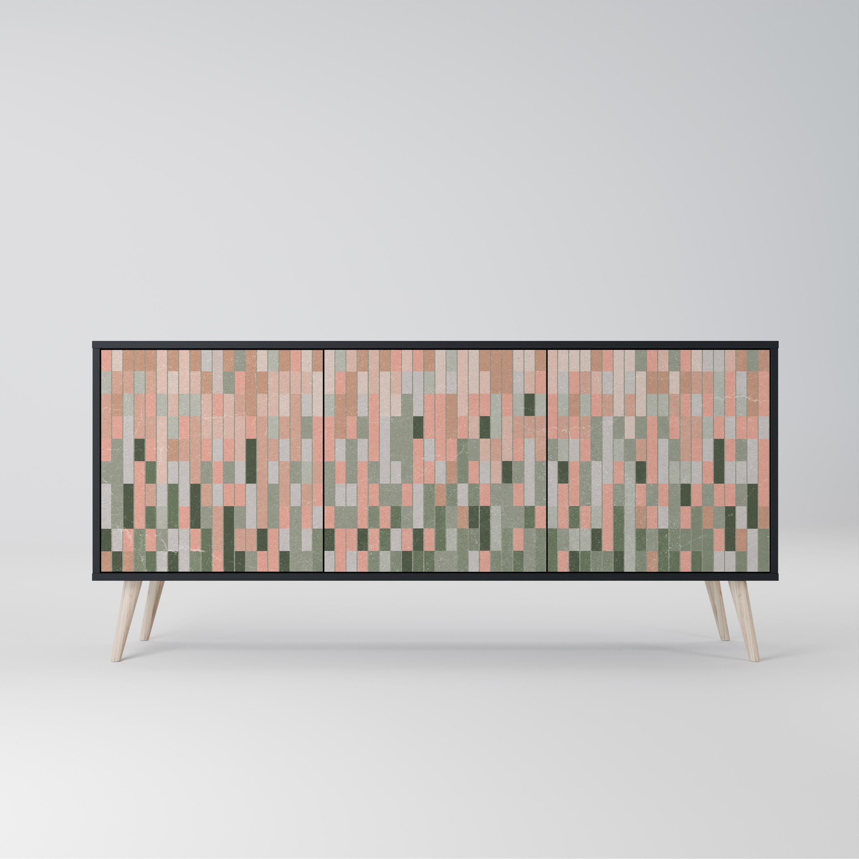 BUILDING THE FUTURE 3-türiges Sideboard in Schwarz