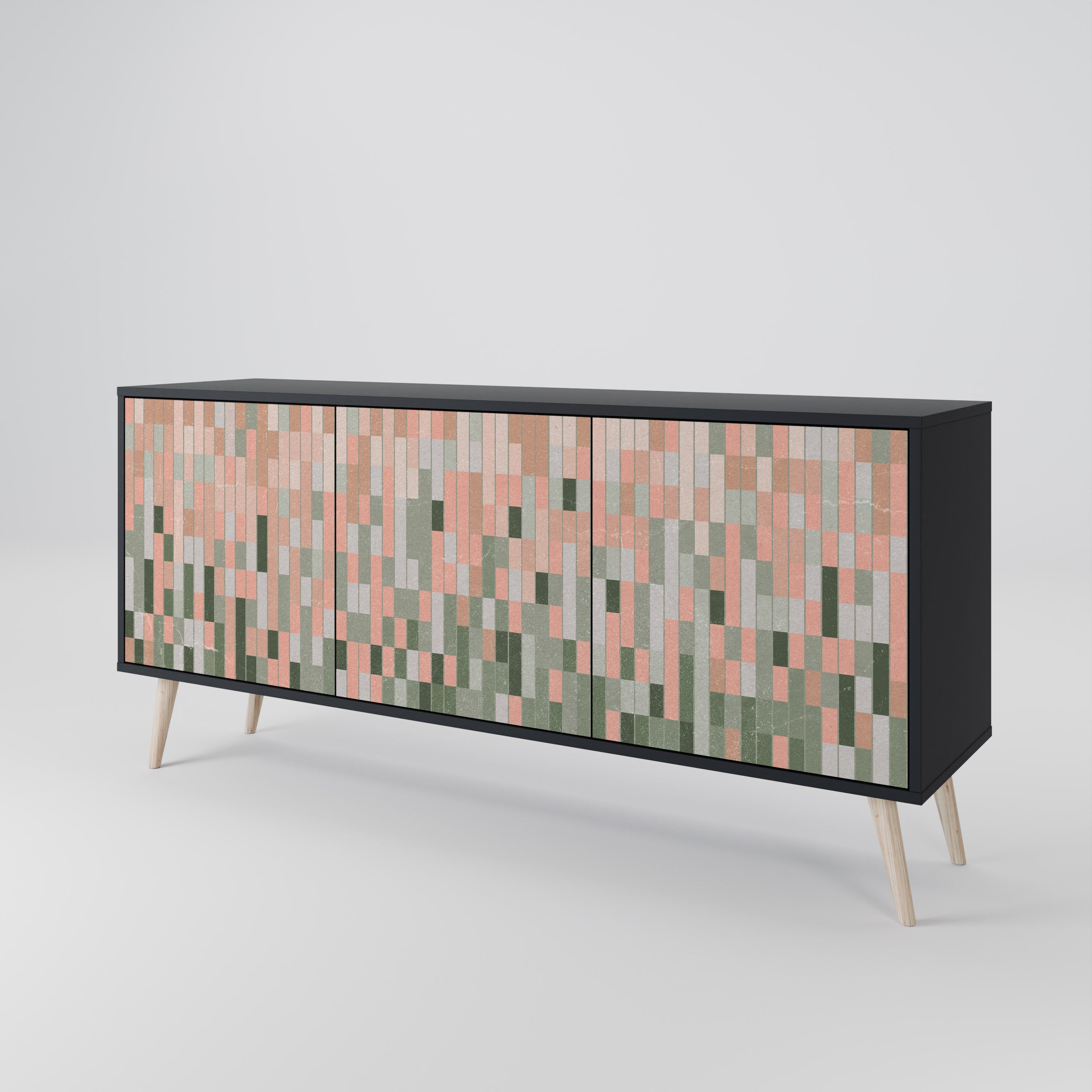 BUILDING THE FUTURE 3-türiges Sideboard in Schwarz