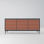 HYPNOTIC GATE 3-Door Sideboard in Black Finish