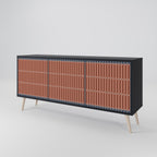 HYPNOTIC GATE 3-Door Sideboard in Black Finish