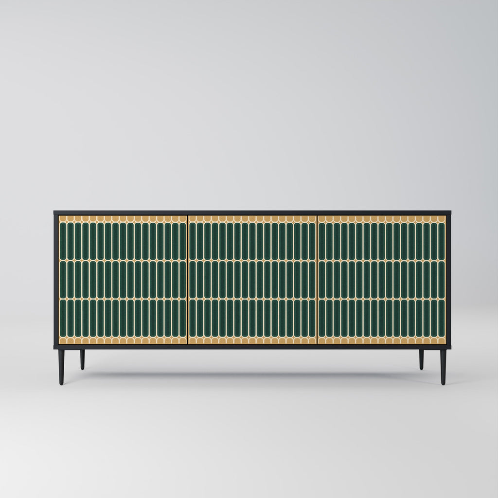 ILUSION GATE 3-türiges Sideboard in Schwarz