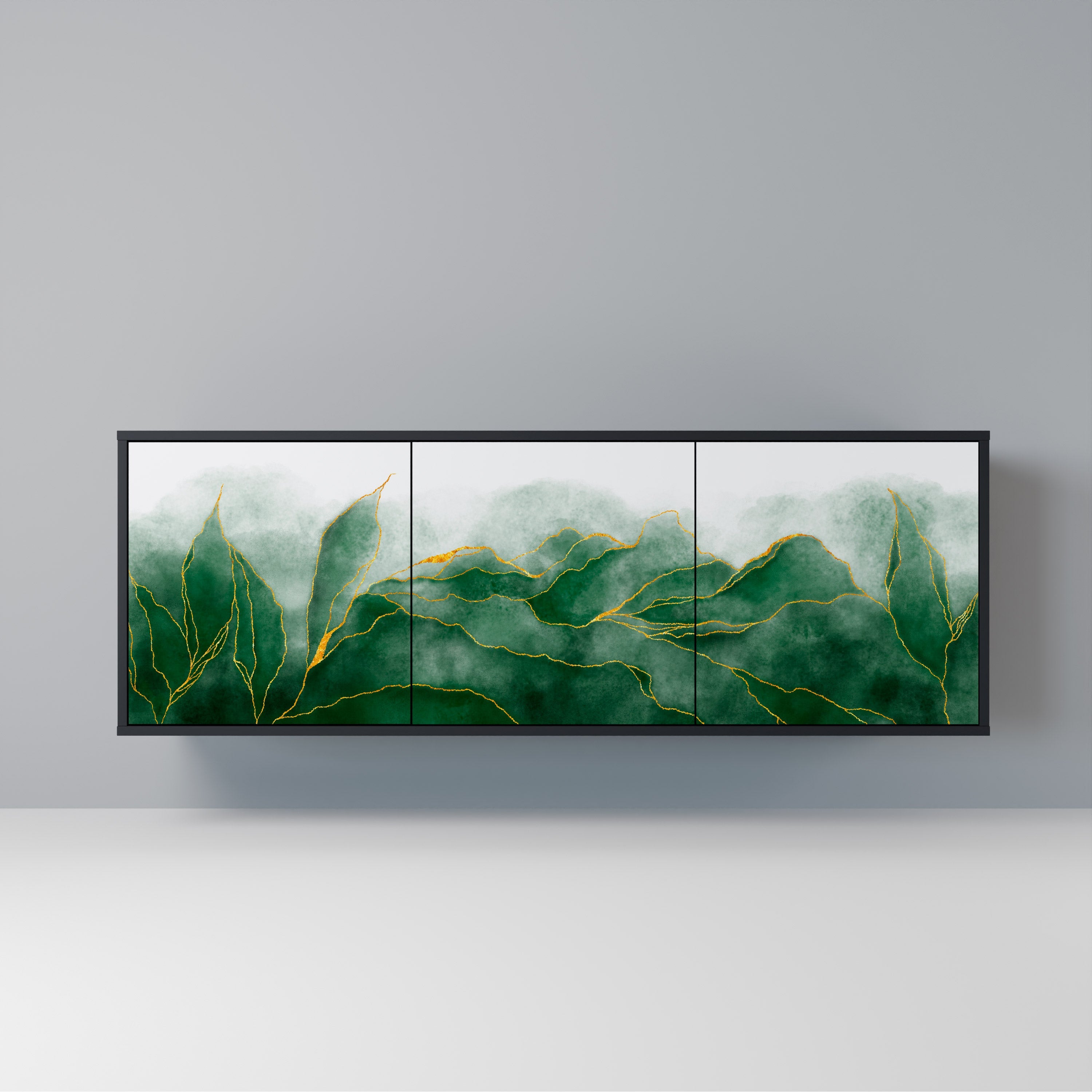 EXPENSIVE NATURE 3-türiges Sideboard in Schwarz