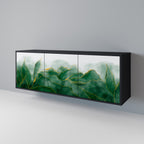 EXPENSIVE NATURE 3-Door Sideboard in Black Finish