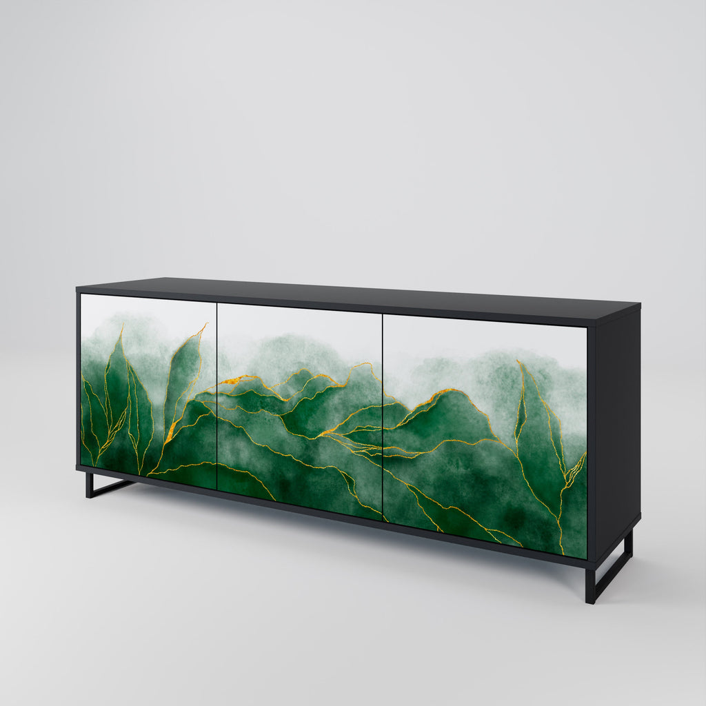 EXPENSIVE NATURE 3-türiges Sideboard in Schwarz