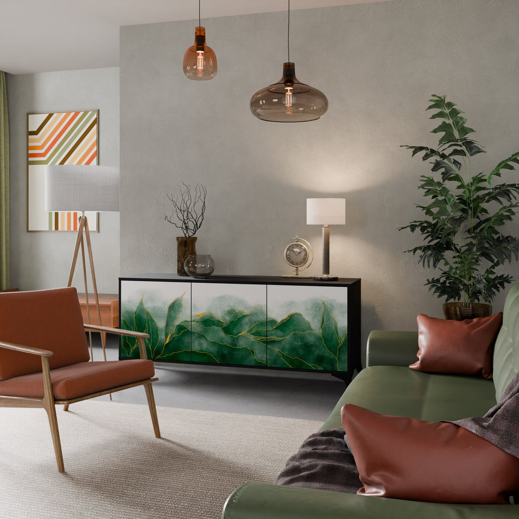 EXPENSIVE NATURE 3-türiges Sideboard in Schwarz