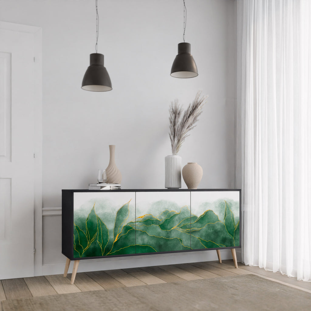 EXPENSIVE NATURE 3-türiges Sideboard in Schwarz