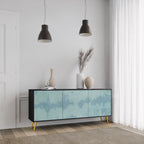 SKY WASH 3-Door Sideboard in Black Finish