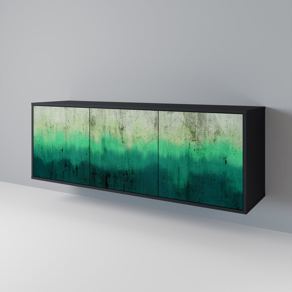 NORTHERN LIGHTS Sideboard mit 3 Türen in Schwarz