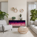 AURORA BOREALIS 3-Door Sideboard in Black Finish