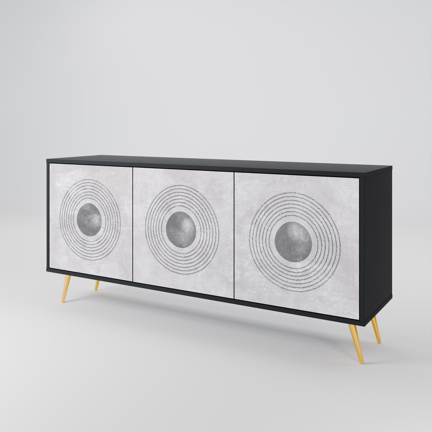 SOLID CIRCLES 3-türiges Sideboard
