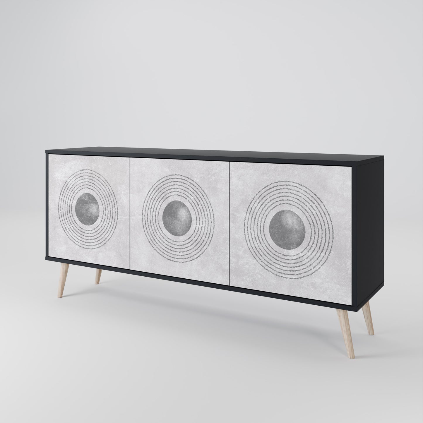SOLID CIRCLES 3-türiges Sideboard