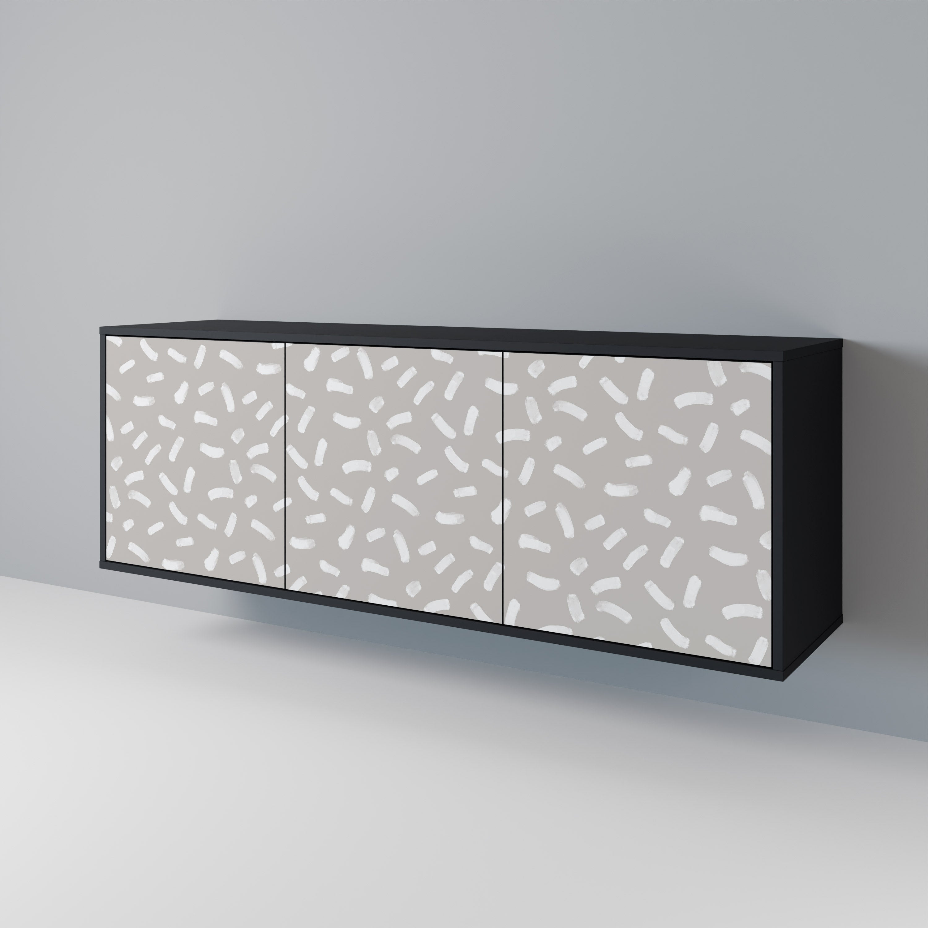 PASSING SECONDS 3-türiges Sideboard in Schwarz