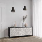 PASSING SECONDS 3-Door Sideboard in Black Finish
