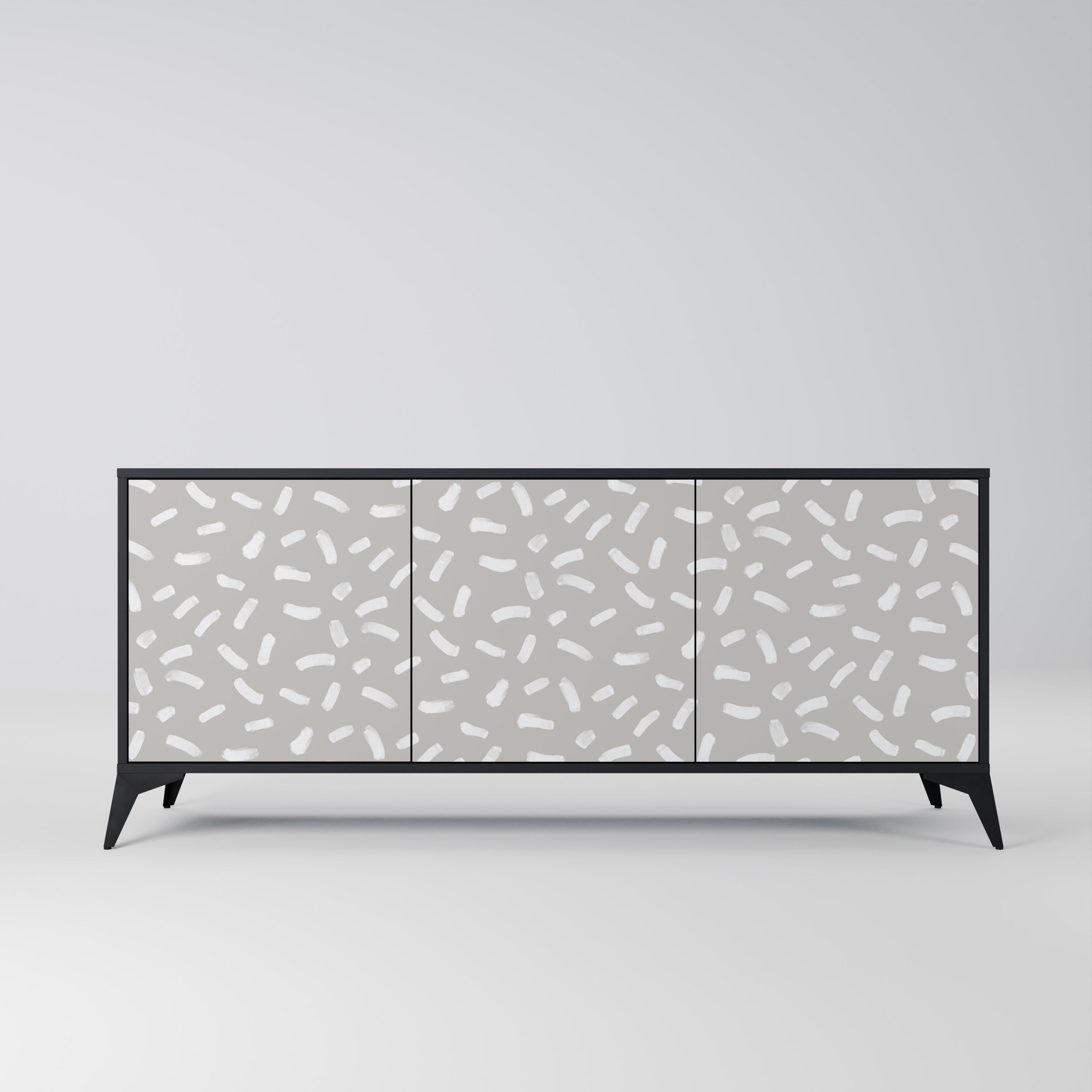 PASSING SECONDS 3-türiges Sideboard in Schwarz