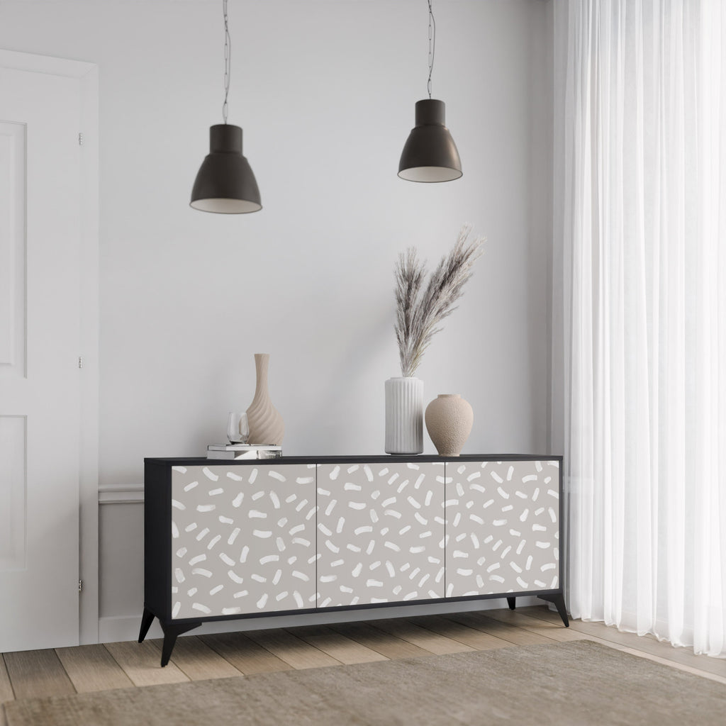 PASSING SECONDS 3-türiges Sideboard in Schwarz