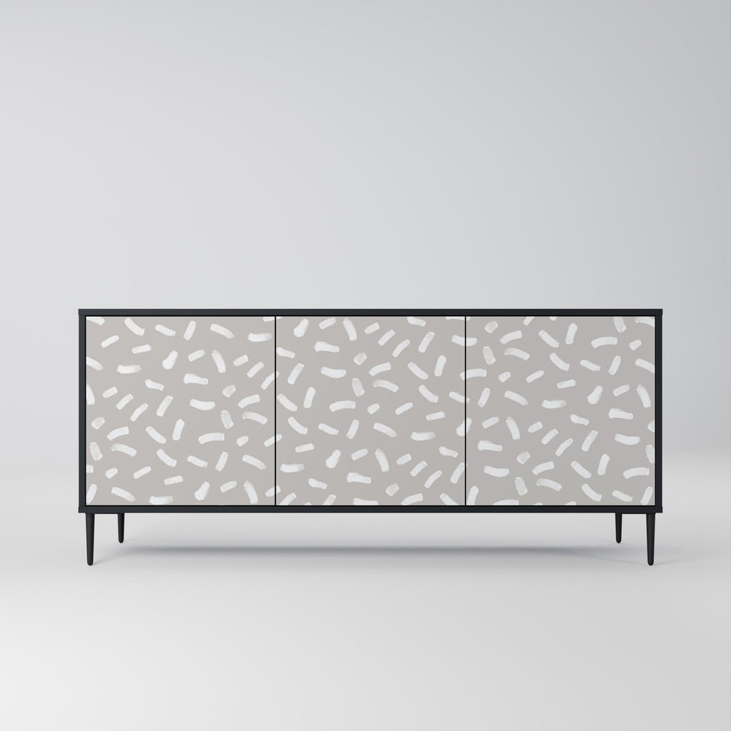 PASSING SECONDS 3-türiges Sideboard in Schwarz