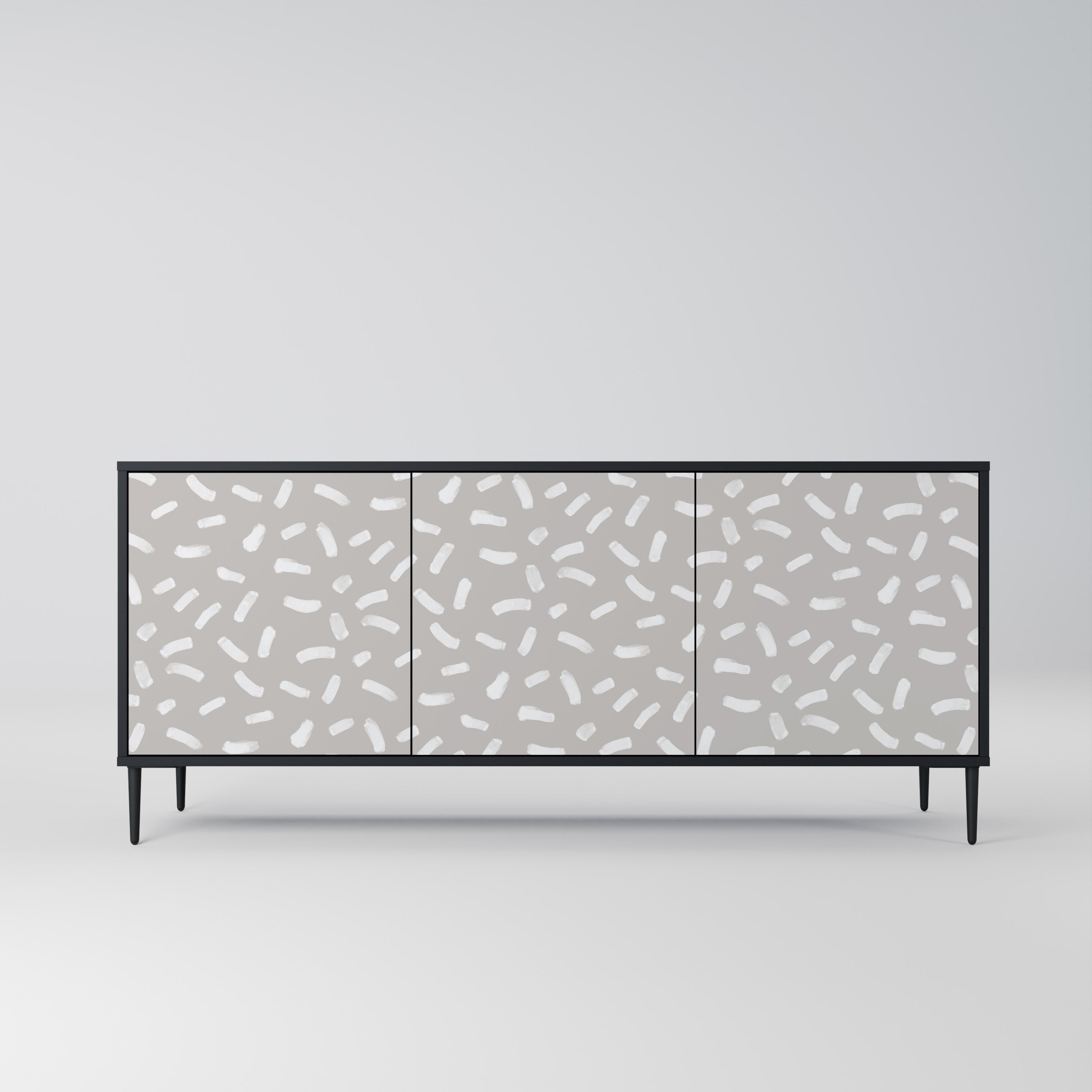 PASSING SECONDS 3-türiges Sideboard in Schwarz