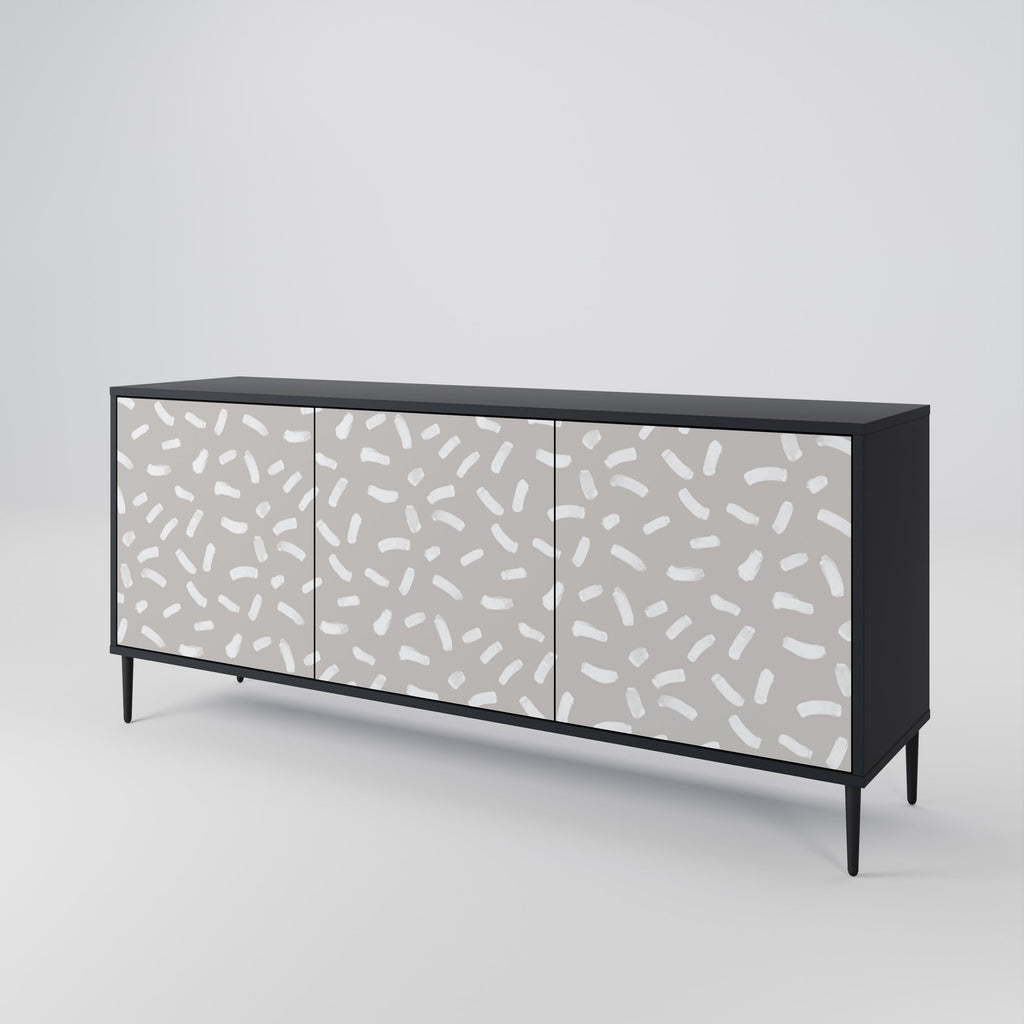PASSING SECONDS 3-türiges Sideboard in Schwarz