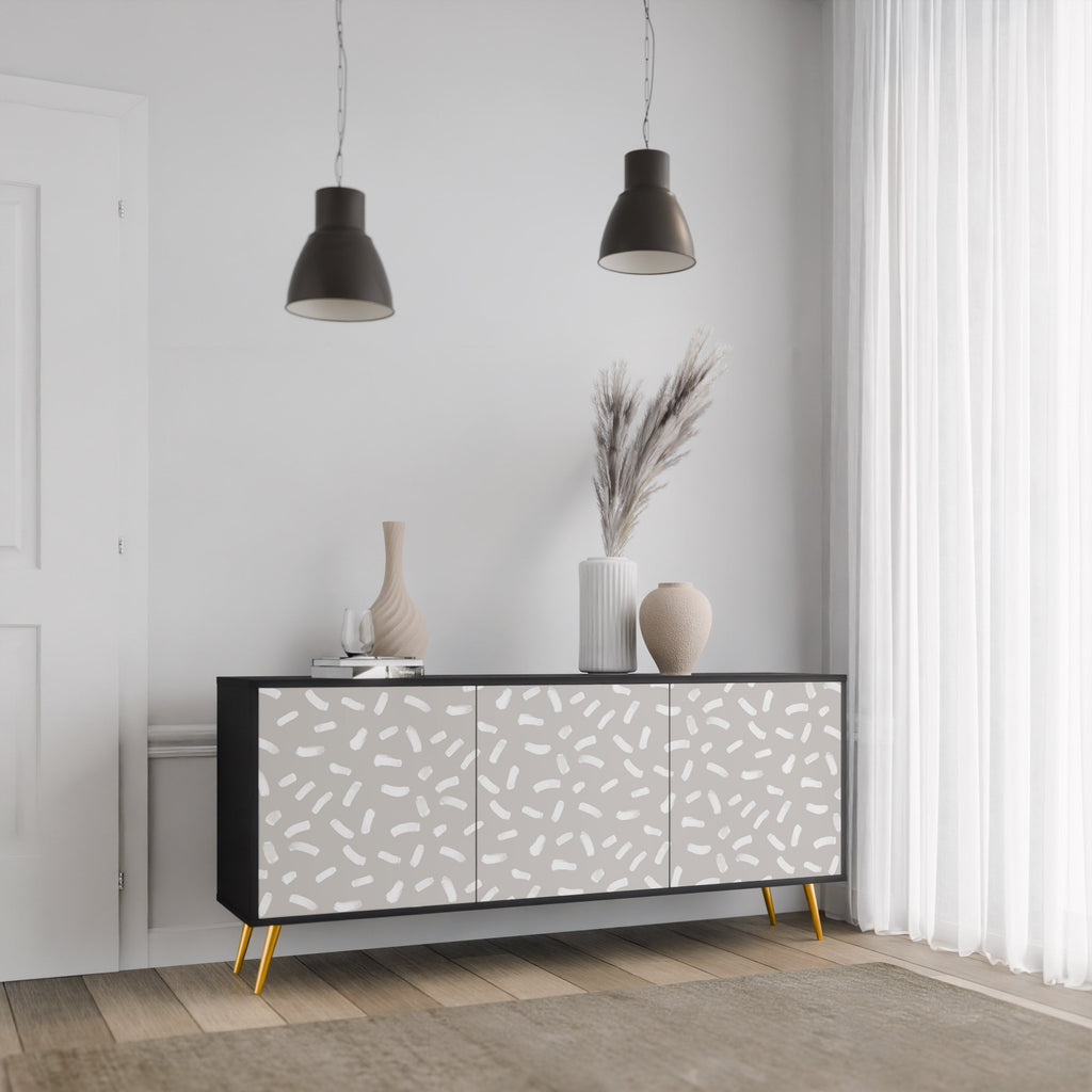 PASSING SECONDS 3-türiges Sideboard in Schwarz