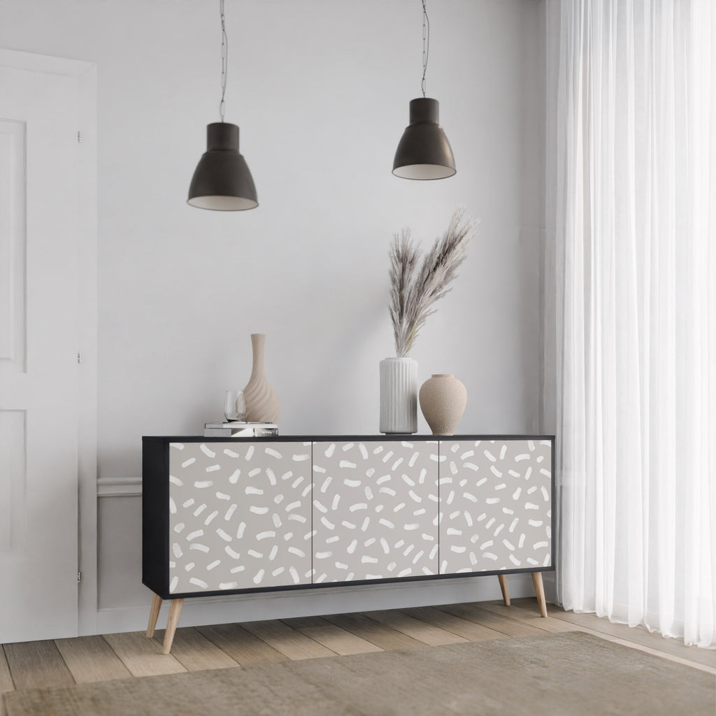PASSING SECONDS 3-türiges Sideboard in Schwarz